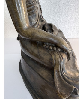 Classic Mandalay Seated Buddha in Bronze – Burma, 19th Century - BR365