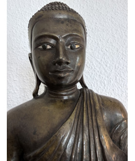 Klassischer Mandalay Buddha - Bronze – Burma, 19. Jahrhundert - BR365