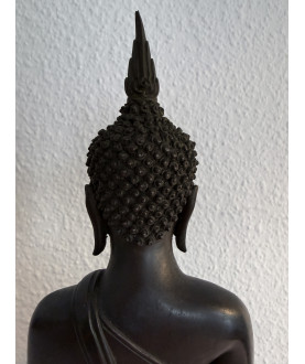 Ayutthaya-Buddha aus Bronze auf Thron – Thailand, Ende 18. Jahrhundert, 27 cm - BR366