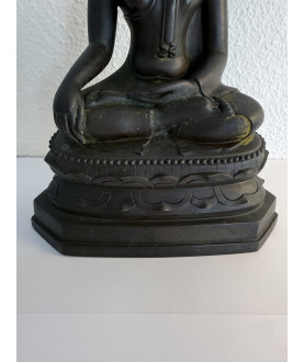 Ayutthaya Buddha in Bronze on Throne – Thailand, Late 18th Century, 27 cm - BR366