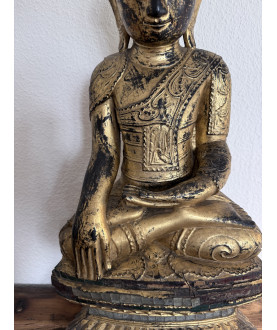 Shan wooden Buddha – Burma, 19th Century, 65 cm - T149