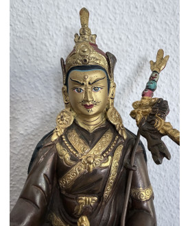 Padmasambhava Guru Rinpoche in Bronze – Nepal/Bhutan, Early 20th Century - AND315