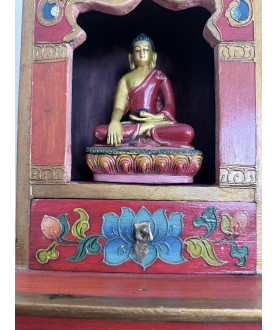 Small medicin Buddha with a tempel – Nepal, 20th Century - AND318