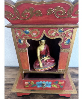 Small medicin Buddha with a tempel – Nepal, 20th Century - AND318