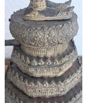 Stehender Bangkok-Buddha auf Lotusthron – 82 cm, Thailand, 19. Jahrhundert, 45 cm - BR370