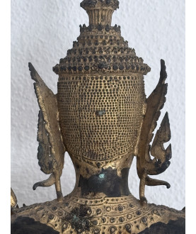 Stehender Bangkok-Buddha auf Lotusthron – 82 cm, Thailand, 19. Jahrhundert, 45 cm - BR370