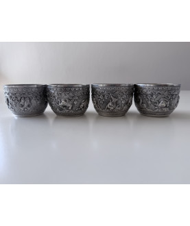 4 Water Silver Bowls –...