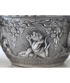 4 Water Silver Bowls – Sil-0269