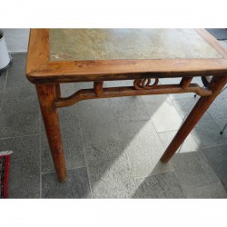 Chinesischer Hochstuhl aus Ulme aus dem letzten Jahrhundert - M-032