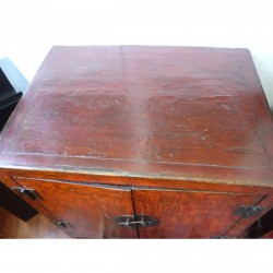 Antique Chinese Red Lacquer Cabinet - M-025