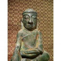 Früher ShBuddha aus Bronze ohne Usnisa – Burma, 17. Jahrhundert, 25 cm - BR183