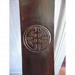 Paar chinesische Horseshoe Stühle aus Ulme - M-022