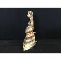 Antique Bangkok Buddha in Gilt Bronze – Thailand, 19th Century, 16 cm – BR168