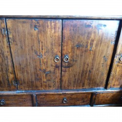 Antique Chinese Elm Cabinet with Ample Storage - M-015