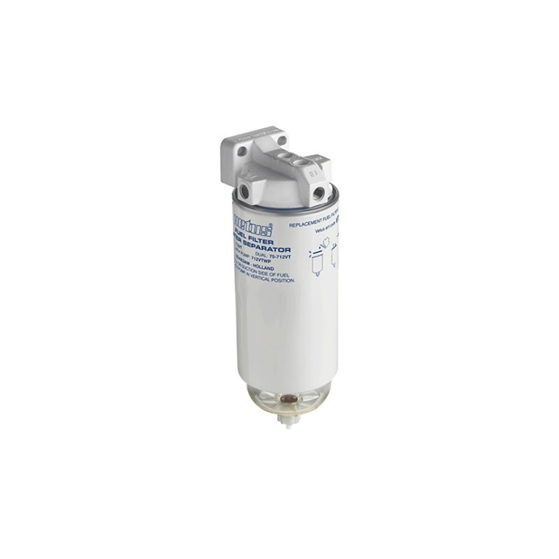 Water separator/fuel filter, single, 10 micron, max