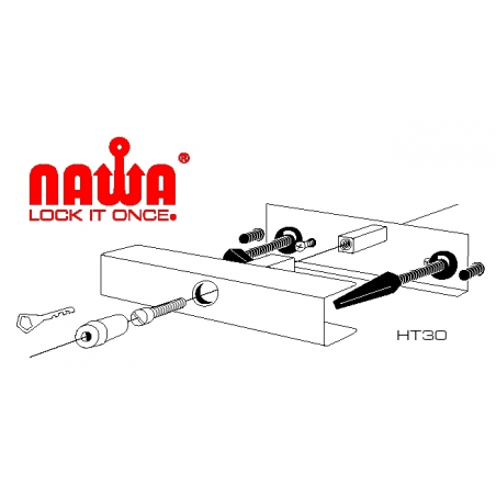 Udenbords Motorlås HT 30 for bøjle monterede motorer - 3