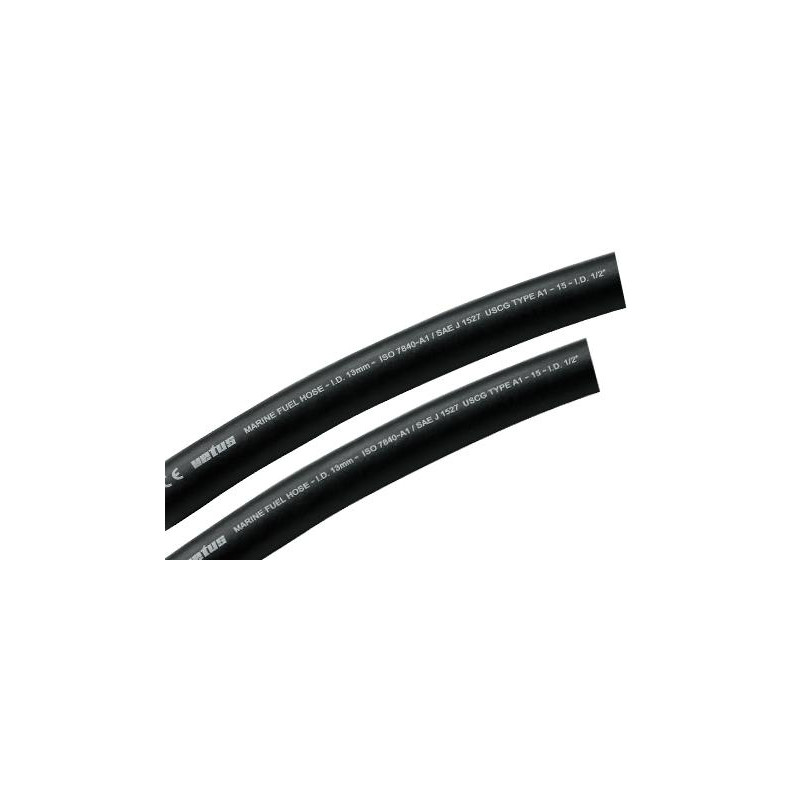 VETUS fuel hose, internal Ø 6 mm (1/4"), 25 mm bending radius