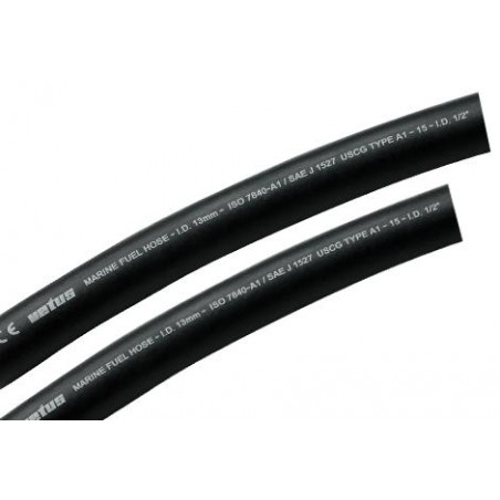 VETUS fuel hose, internal Ø 6 mm (1/4"), 25 mm bending radius