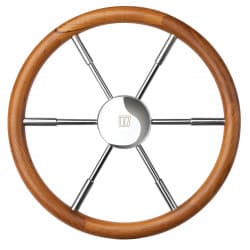 VETUS steering wheel with teak rim, 600 mm