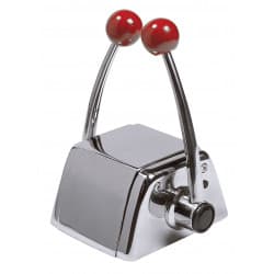 VETUS twin lever remote control, top mounting, SS housing/handles