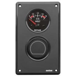 VETUS extension panel for 2 instruments with cut-out size 52mm