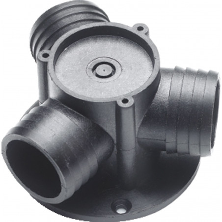 Plastic Y-connector for hose Ø 38 mm
