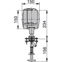 Stainless steel (AISI 316) searchlight type Z