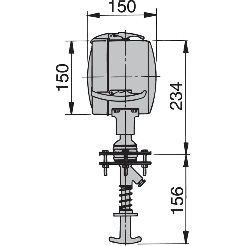 Stainless steel (AISI 316) searchlight type Z