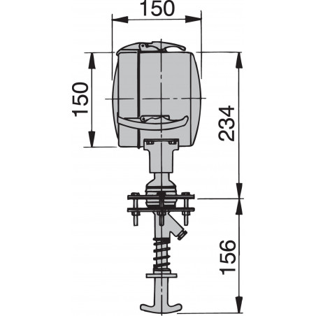 Stainless steel (AISI 316) searchlight type Z