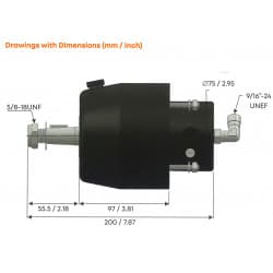 Multisteer indenbords hydraulisk pakke for både op til 7 meter - 1