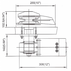 Ankerspil 12V 1200W - 1