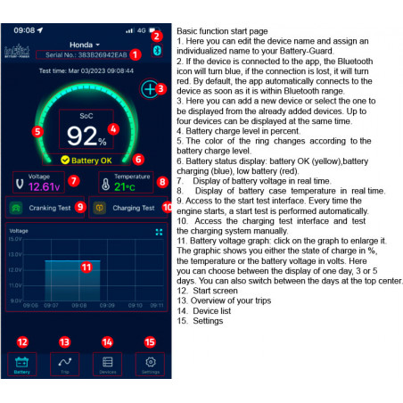 Batteri overvågning IntAct, 12V - 4