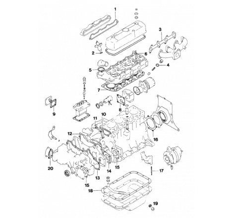 Vetus Engine Gasket Set for M4.14 - 1