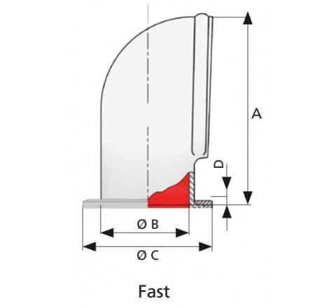 Dorade ventil i silicone Ø 75 mm - 1