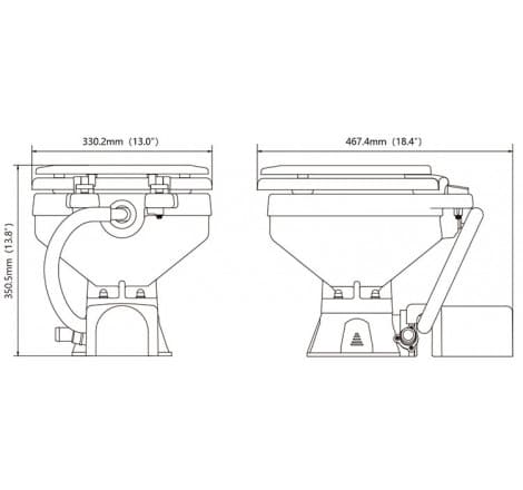 Elektrisk bådtoilet compact fra Seaflo - 2