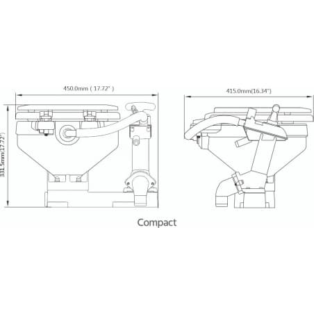 Toilet compact manuelt fra Seaflo - 5