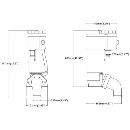 Seaflo toilet ombygning til12V - 5