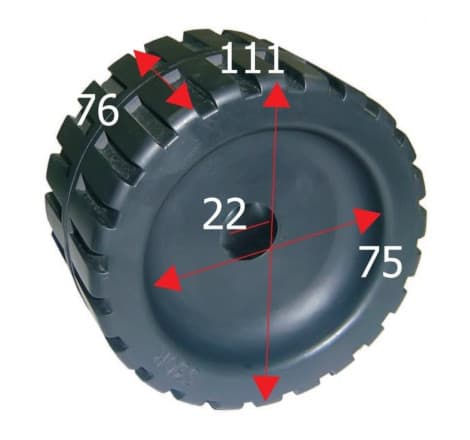 Siderulle bredde 111 mm - 2