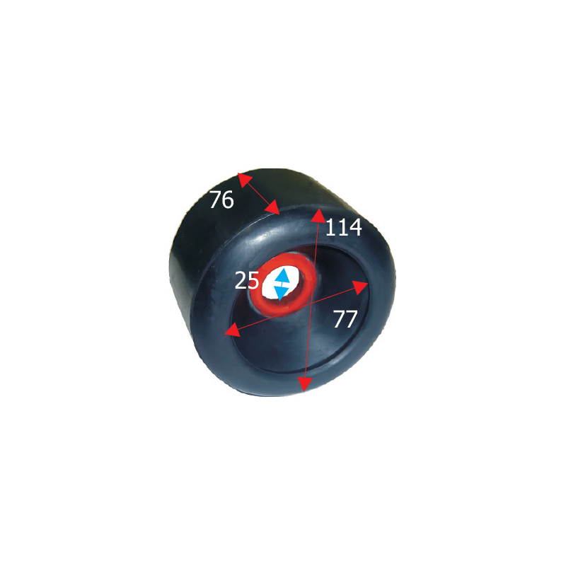 Siderulle bredde 114 mm - 1