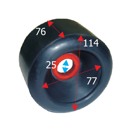 Siderulle bredde 114 mm - 1