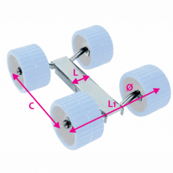Holder til 4 sideruller - 1