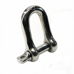 D-sjækel rustfrit stål A2 AISI304 - 1