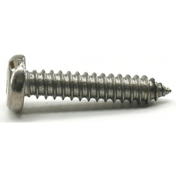 Selvskærende skrue med lige kærv Din 7971 panhoved A4 - 1
