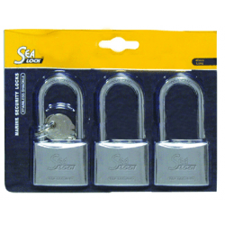 SeaLock Hængelås, lang bøjle, 3 stk - 1