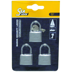 SeaLock Hængelås, 3 stk - 1
