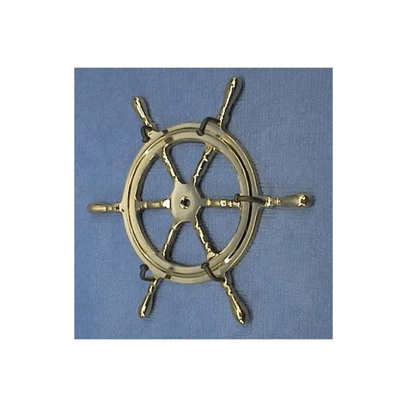 Knage i messing udformet som skibrat - 1