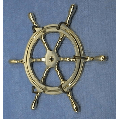 Knage i messing udformet som skibrat - 1