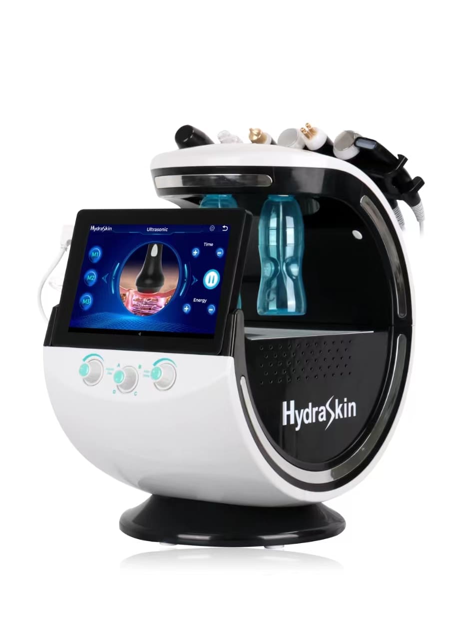 Косметологический комбайн 7 в 1: гидропилинг, радиолифтинг, уз-пилинг, крио, анализатор кожи Смарт Блю Про
