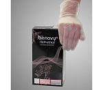 Одноразовые виниловые перчатки 100 шт, Размер С (фото)