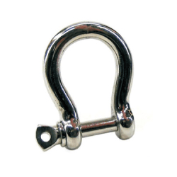 H-sjækel i rustfrit stål med sikret bolt - 4